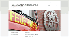 Desktop Screenshot of feuerwehr-altenberge.de